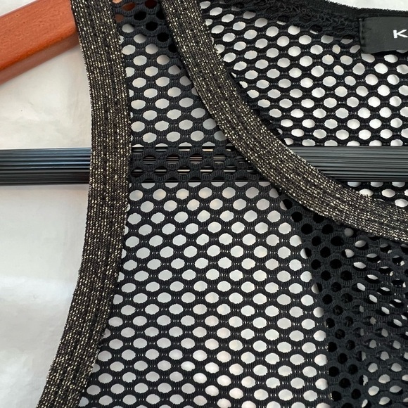 Koral Activewear Tank Top Black Mesh Netting Sleeveless Tank - Picture 8 of 12